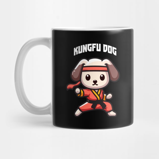 Cute Kung Fu Dog by Zaltra Design